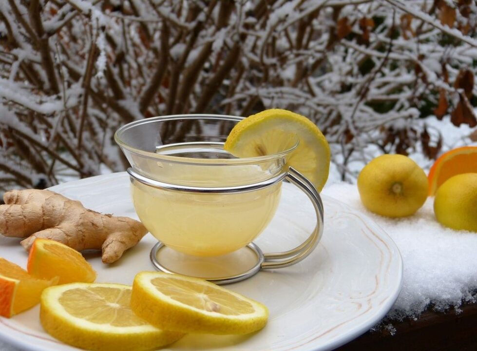 arbata su citrina imbiero pagrindu, kad padidintų stiprumą
